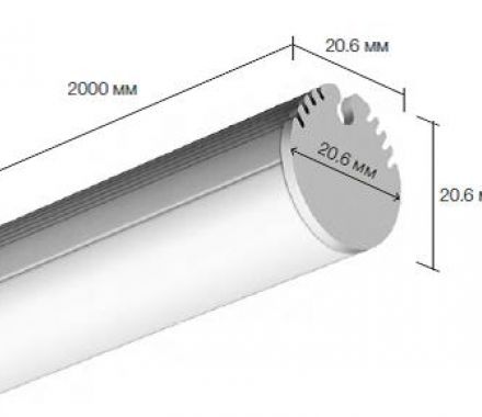 Накладной алюминиевый профиль для светодиодных лент LD profile – 08, 29438