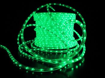 Дюралайт LED КРУГЛЫЙ 3-х проводной, 36LED/м Ф13мм 100м зеленый