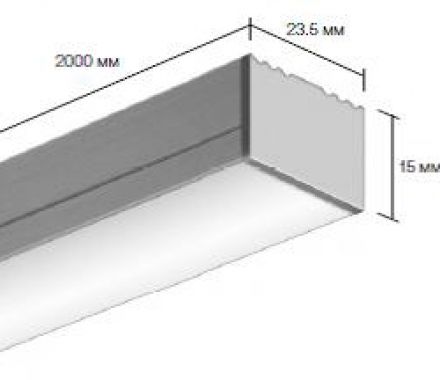 Накладной алюминиевый профиль для светодиодных лент LD profile – 44, 93987
