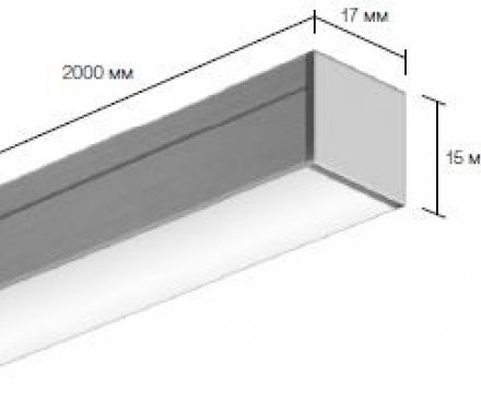 Накладной алюминиевый профиль для светодиодных лент LD profile – 43, 93979