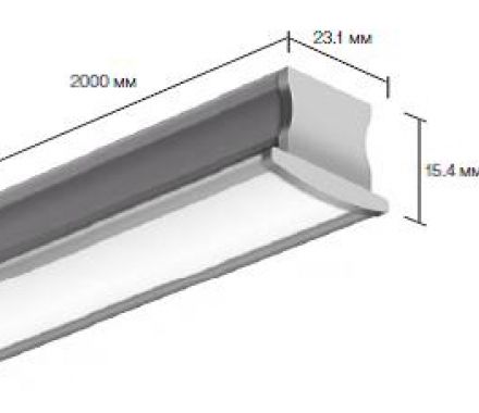 Встраиваемый алюминиевый профиль для светодиодных лент LD profile – 03, 29423